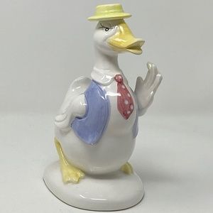 Vintage Goose Gander with Cigar & Necktie Figurine